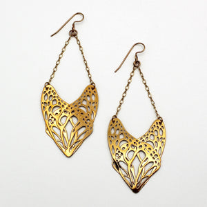 Slumber Earrings in Gold Plate By Camille Torres