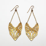 Slumber Earrings in Gold Plate By Camille Torres