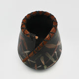 Raku Vessel With Pine Needles By Margo Scarpulla