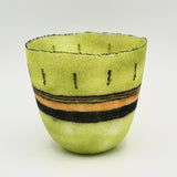 Pâte De Verre Spring Green Vessel By Margo Scarpulla