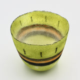 Pâte De Verre Spring Green Vessel By Margo Scarpulla
