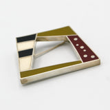 Abstract Geometric Brooch By Gabriele Cressman