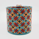 Red and Blue Printed Cup By Heidi Tarver