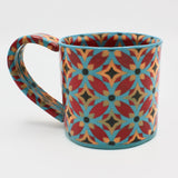 Red and Blue Printed Cup By Heidi Tarver