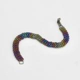 Anodized Niobium Chainmail Bracelet By Kat Glazewski and Kirk McCarthy
