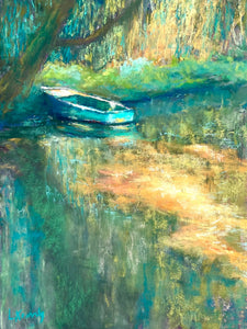 "Lily Pond Launch" Giclee Print By Lynda Kravitz