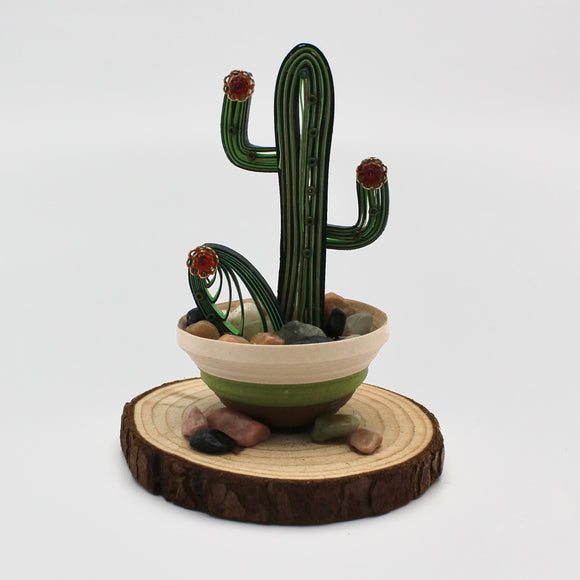 Cactus Figurine By Kathy Canfield Shepard
