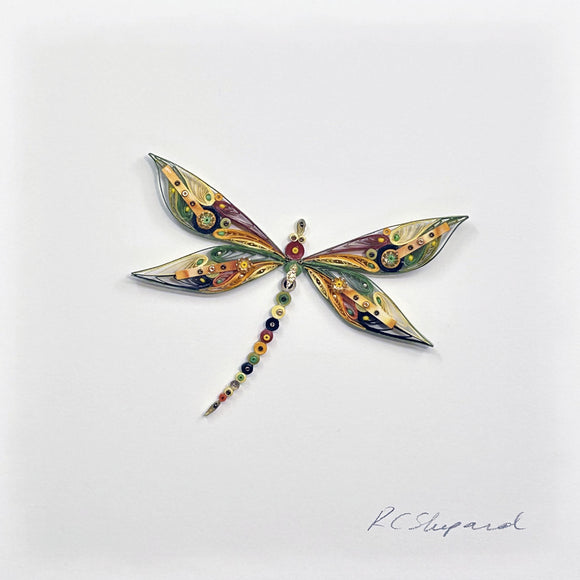 Framed Dragonfly By Kathy Canfield Shepard