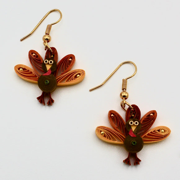 Turkey Earrings By Kathy Canfield Shepard