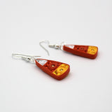 Paper Quilled Candy Corn Earrings By Kathy Canfield Shepard