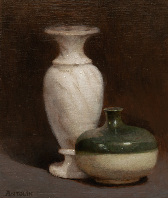 Still Life With Two Vases By Charlie Antolin