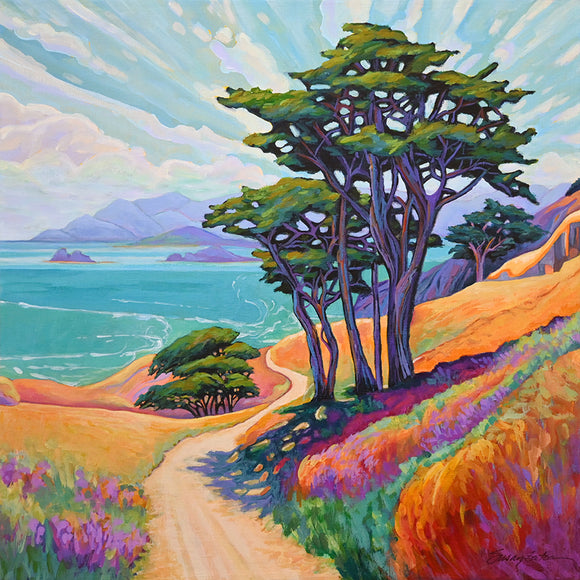 Path To Serenity, Canvas Giclée 10X10, By Susan Bertocci