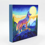 6X6 Spirit Wolf Canvas Giclée By Susan Bertocci