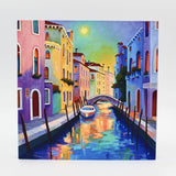 6X6 Venice Glow Canvas Giclée By Susan Bertocci