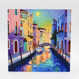 Venice Glow Canvas Giclée 8X8 By Susan Bertocci