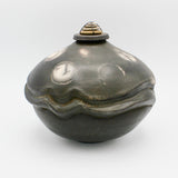 "Saturn's Moons" Raku Wishing Jar By Ruth Ehrenkrantz