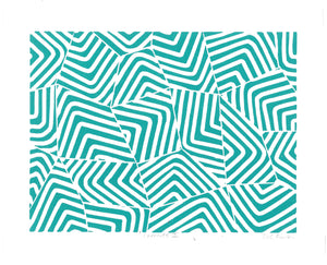 "Currents I" Linocut Print By Rich Fowler