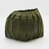 Green Curved Pleat Vessel By Goran Konjevod