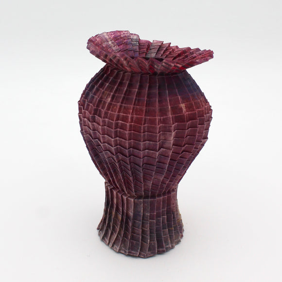 Small Amethyst Pleated Vessel By Goran Konjevod