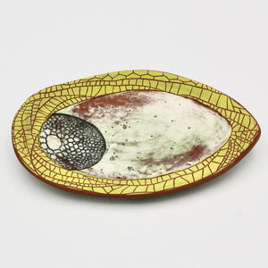 Small Chartreuse Platter By Terri Scheid