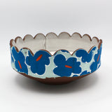 Large Scalloped Poppy Bowl By Deb Sullivan