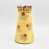 Strawberry Scallop Vase by Deb Sullivan