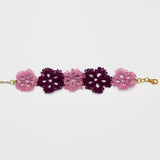 Pink Lace Flower Bracelet
