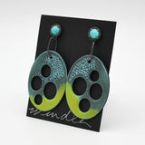 "Quattrovoid" Enamel Earrings By Jenny Windler