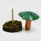 Mushroom On Base in Red By Kim Webster