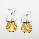 Two-Tone Shell Earrings By Lucinda Page