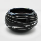 Turned Lip Bowl in Black By Mathew Porkola