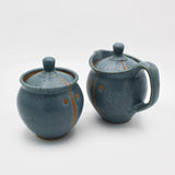 Cream and Sugar Set in Blue By Margaret Norman