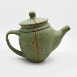 Tilted Teapot in Green By Margaret Norman