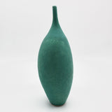 Modern Turquoise Thin-necked Vase By Susanne Scher
