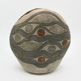 Moon and Leaves Vase By Jennifer Joh