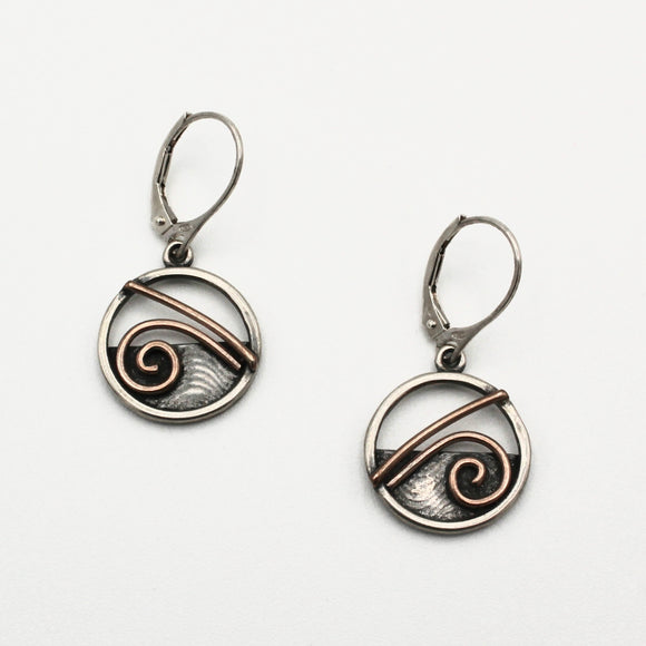 Spiral Circle Earrings By Jeannie Haydon