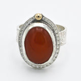 Red Fire Opal Ring By Larry Probst