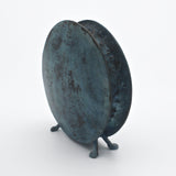 Small Round Vase in Antique Blue By David M Bowman Studio