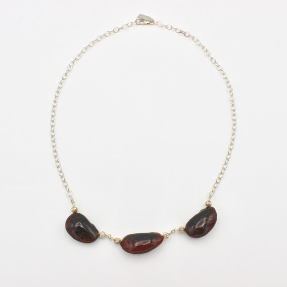 Three Bean Necklace By Carolyn Tillie
