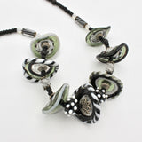 Black and White Disc Necklace by Carol Rose