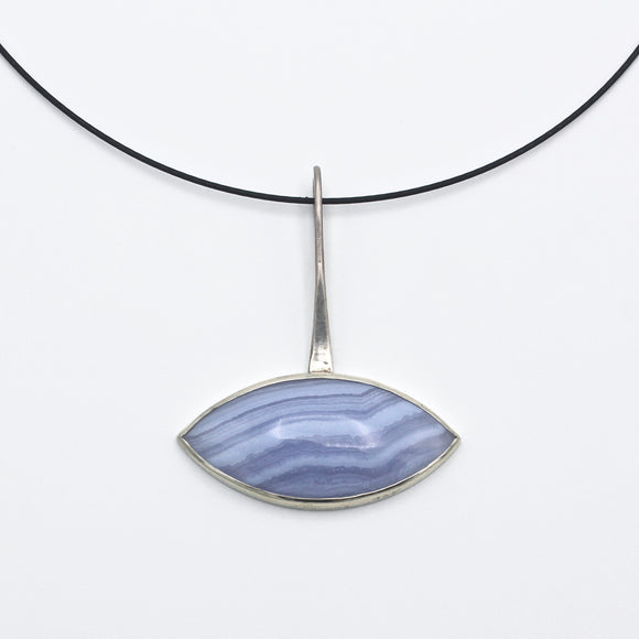 Blue Chalcedony Pendant By Theresa Kwong