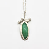 Chrysoprase Pendant With Branch By Shael Barger