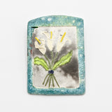 Calla Lilies Ceramic Brooch By Gail Splaver