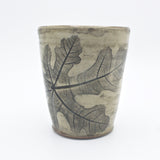 Fig Leaf Print Cups By Kathy Kearns