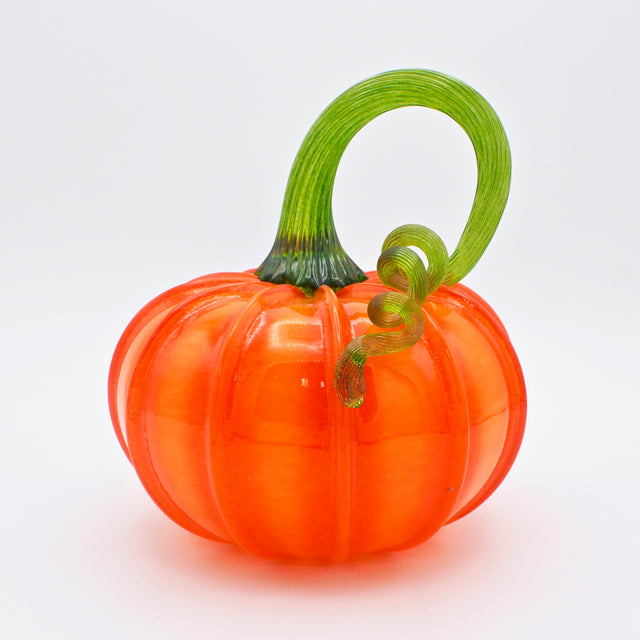 Large Pumpkin in Classic Orange By Bay Blown Glass