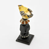 American Goldfinch Totem Sculpture By Gail Splaver