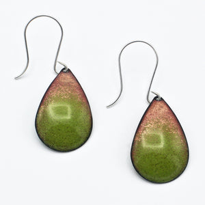 Lime Teardrop Earrings By Iris Willow