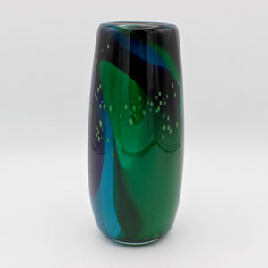 Northern Lights Vase in Blue-green By Kim Webster