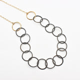Two Tone Handmade Chain Necklace By Karen Edgerly