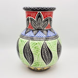 Multicolored Sgraffito Vase by Jacqueline Thompson